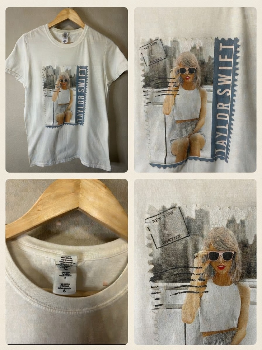 Taylor Swift 1989 World Tour Concert Tee New York Postage Shirt S